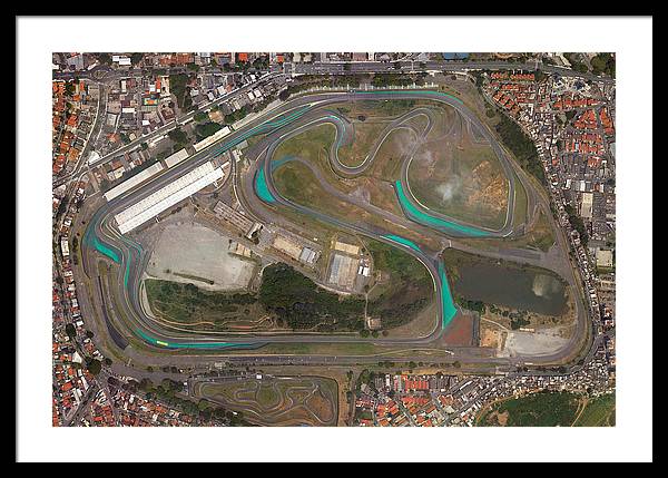 Autodromo Jose Carlos Pace - Framed Print