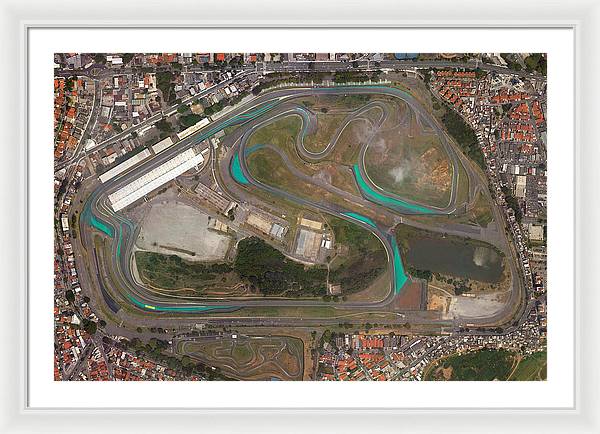 Autodromo Jose Carlos Pace - Framed Print