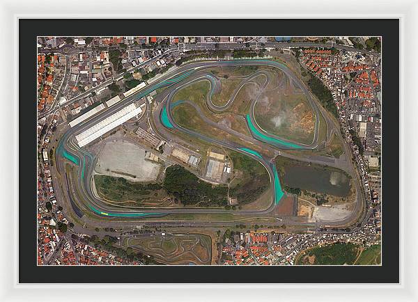 Autodromo Jose Carlos Pace - Framed Print