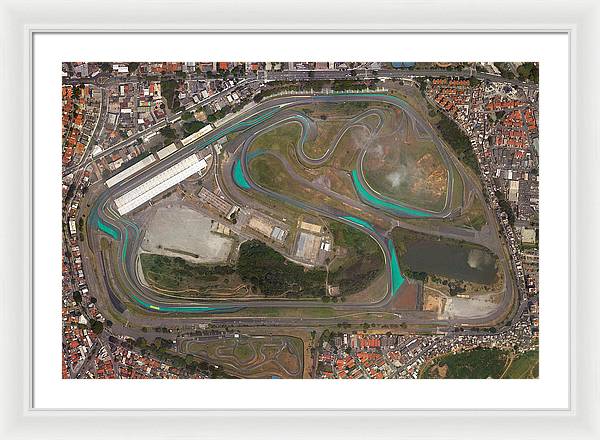 Autodromo Jose Carlos Pace - Framed Print