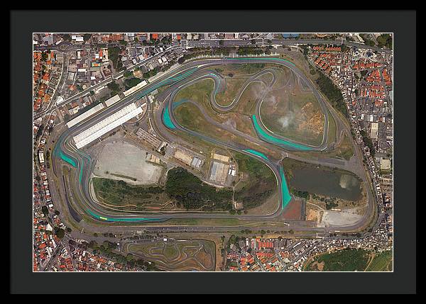 Autodromo Jose Carlos Pace - Framed Print