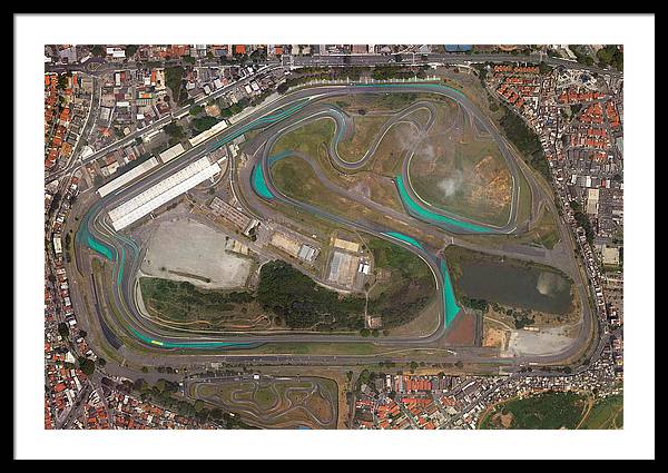Autodromo Jose Carlos Pace - Framed Print
