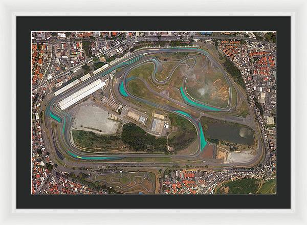 Autodromo Jose Carlos Pace - Framed Print