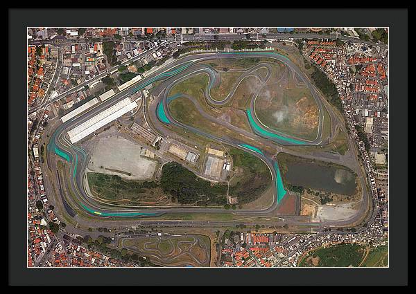 Autodromo Jose Carlos Pace - Framed Print