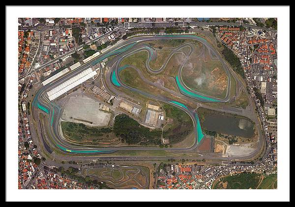 Autodromo Jose Carlos Pace - Framed Print