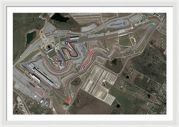 Circuit of The Americas - Framed Print