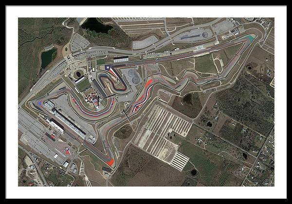 Circuit of The Americas - Framed Print