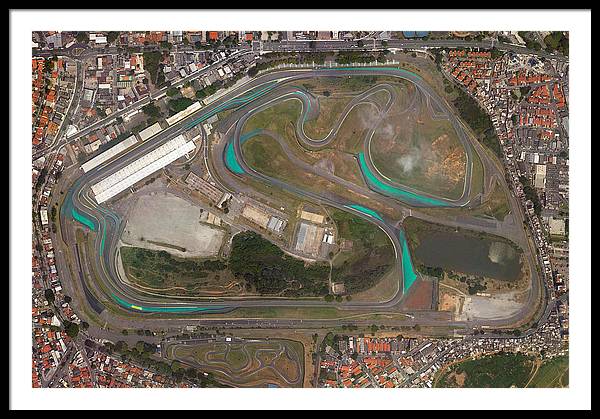 Autodromo Jose Carlos Pace - Framed Print