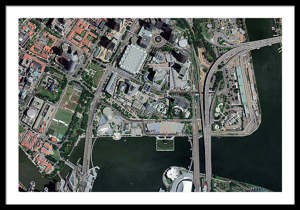 Marina Bay Street Circuit - Framed Print