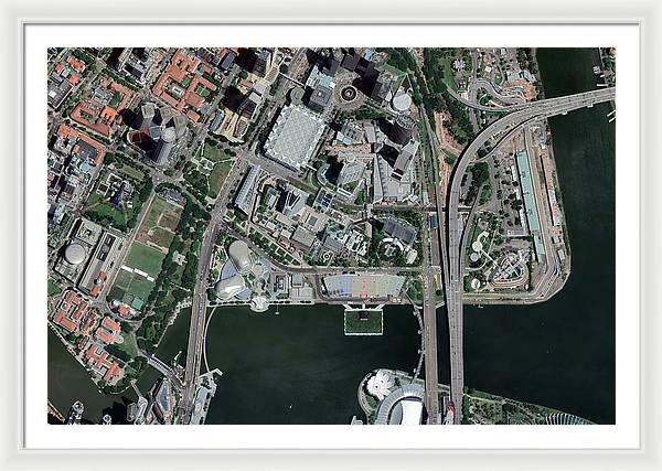 Marina Bay Street Circuit - Framed Print