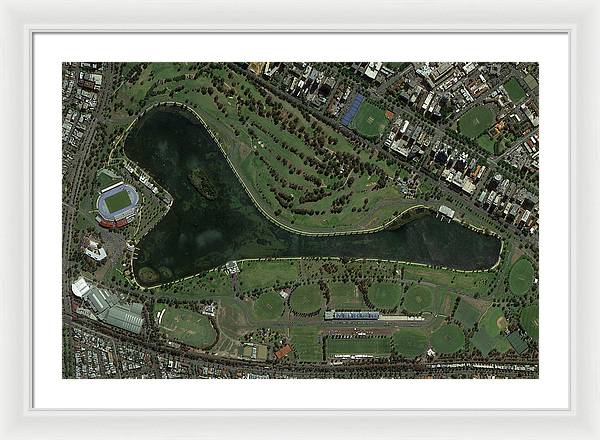 Melbourne Grand Prix Circuit - Framed Print