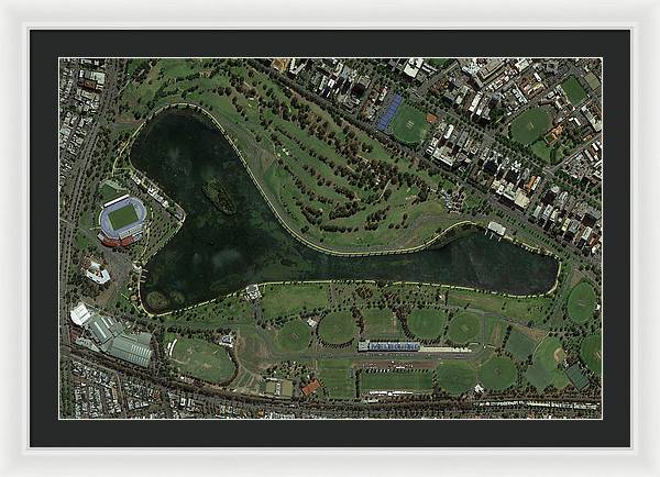 Melbourne Grand Prix Circuit - Framed Print