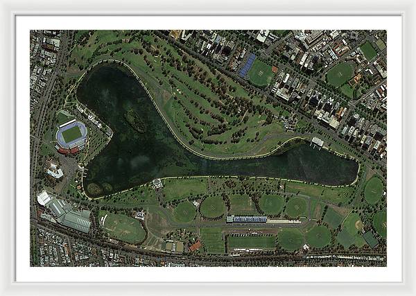 Melbourne Grand Prix Circuit - Framed Print